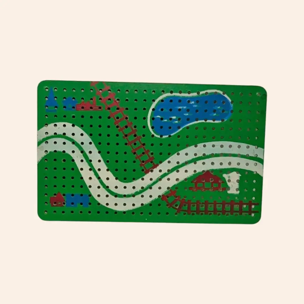 1960s Playskool Landscape Peg Set By Milton Bradley